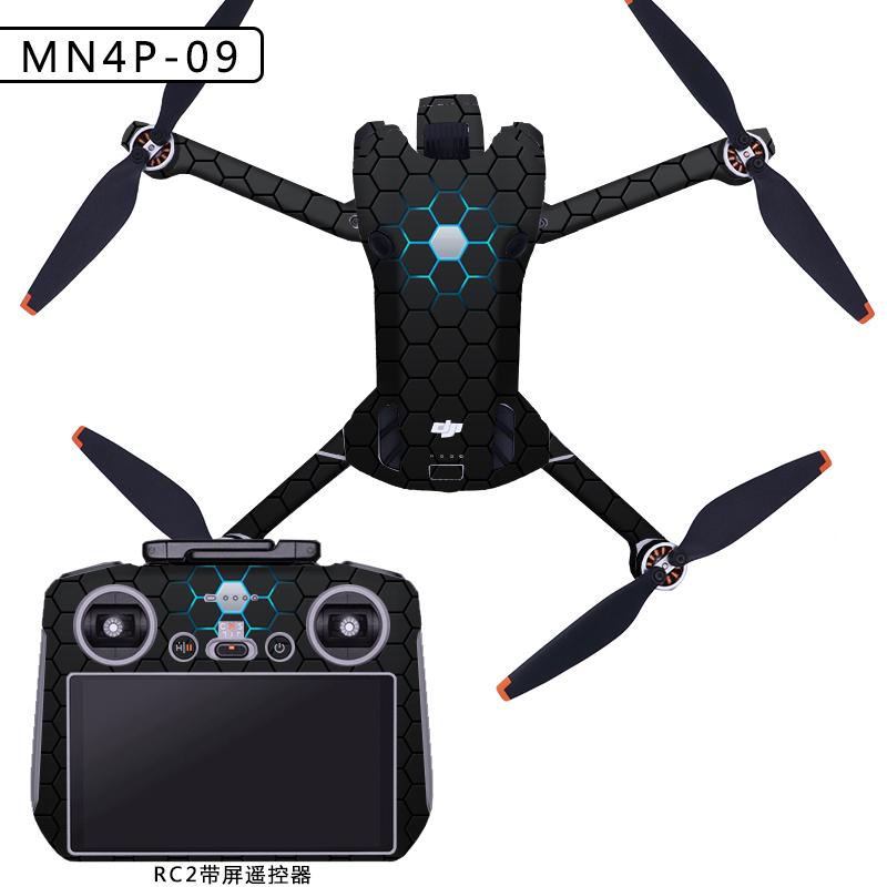 PVC Stickers For Mini 4 Pro Protective Film Waterproof Remote Decals Full Cover Skin For DJI Mini 4 Pro Drone Accessories