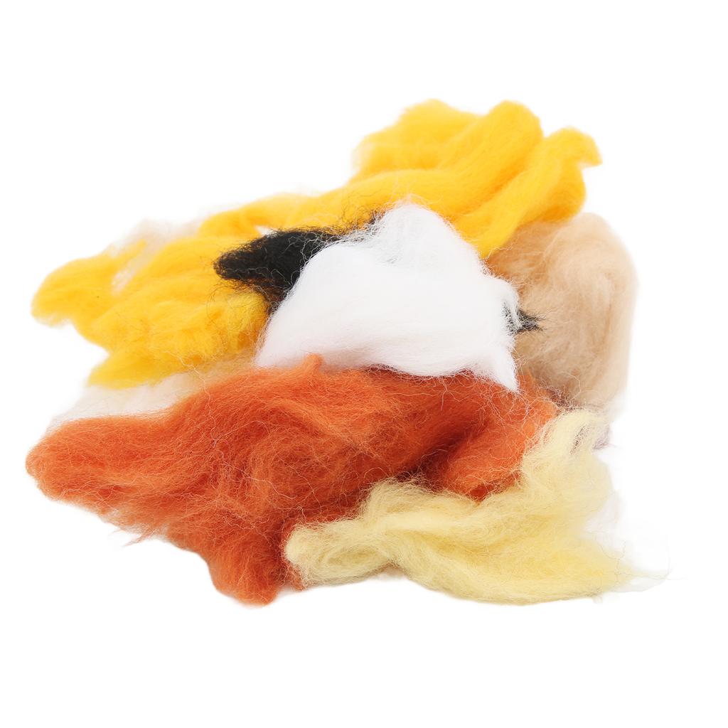 Needle Felt Kit Cute Bear Style DIY Making Educational Interesting Harmless Odorless Wool Felting Ornament Set