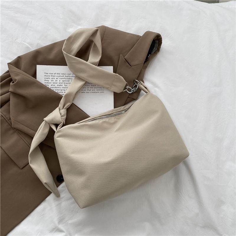 IELGY Lazy Style Tote Bag Canvas Commuter One Shoulder Large Capacity Loose Feeling
