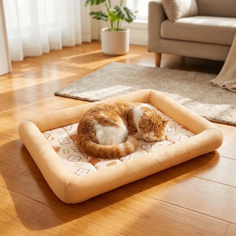 Square Pet Cooling Mat Non-Slip Dog Sleeping Pad Cat Sleeping Mat Cooling Puppy Bed  Kennel