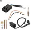 Ignition Coil CDI Spark Plug Kit For Kawasaki Bayou 300 KLF300B 1988-2004