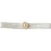 Pearl Waist Chain Ladies Belt Fashion Dress Decorative Rhinestone Elastic Beaded Elastic Waist Seal