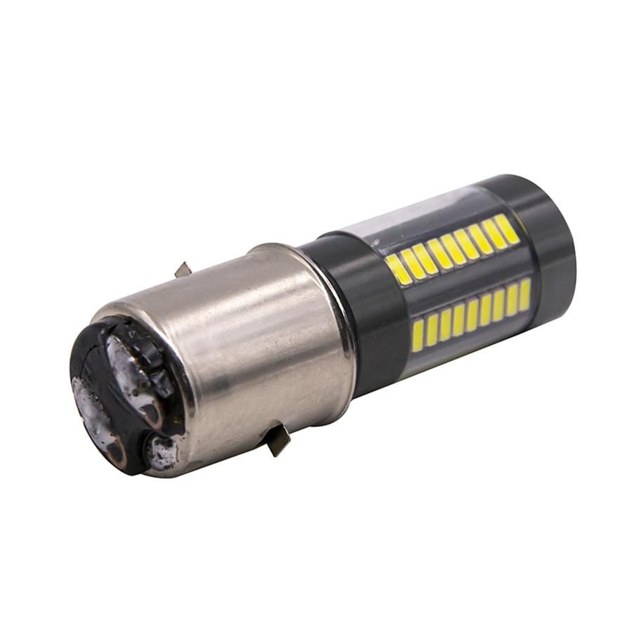 New 2Pcs LED Headlight Bulb 100W 6-Side White 6000K 66LED DRL Fog Lamp Driving Light