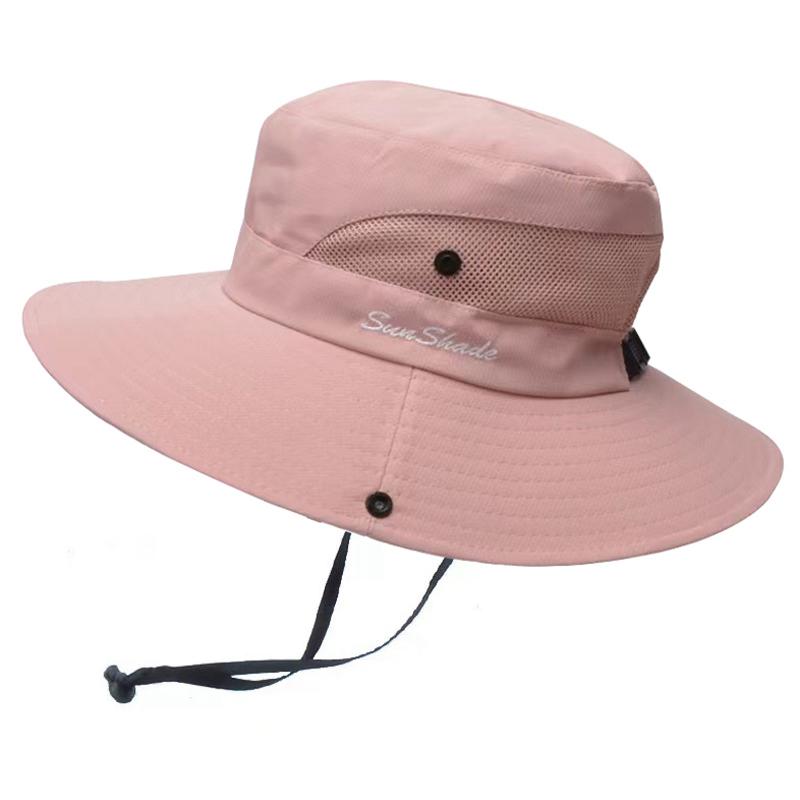 Summer Outdoor Fishing Sun Caps Waterproof UV Protection Wide Brim Bucket Hat Outdoor Climbing Hiking Beach Fisherman Sun Cap