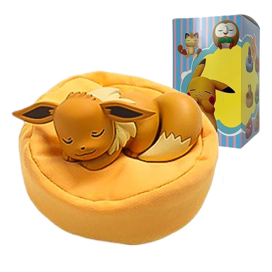 1-12pcs Pok  mon  Pikachu  Action Dolls  Anime sleep Series Desktop Decorations Pok  mon Toys ornament Birthday Gif
