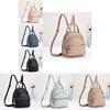 Stylish Macaron Color Block Backpack Versatile Spacious Lightweight Tote Bag For Women