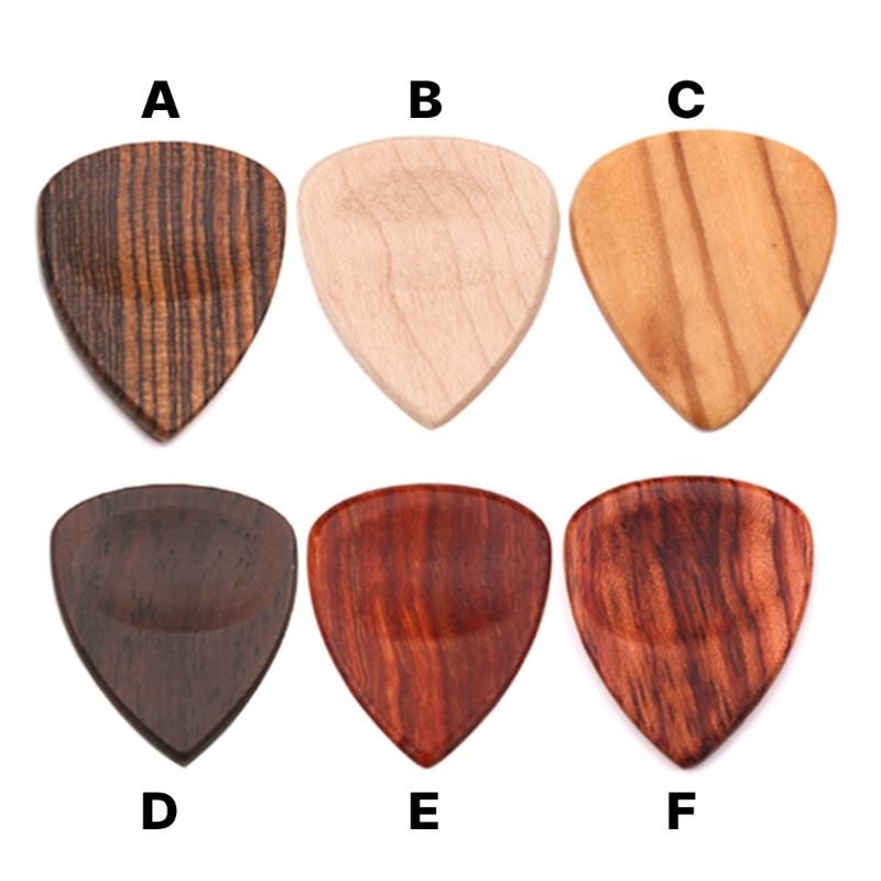 Handcrafted Acoustic Guitar Bass Pick Plectrums Wooden Electric Guitar Pick