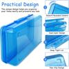 Large Capacity Double Layer Translucent Plastic Pencil Box with Snap-Tight Lid, Durable Hard Pencil Case for Pens, Pencils, School & Office Supplies