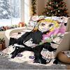 Demon Slayer Pattern Blanket for Home Decoration, Bed, Sofa, Car Travel, Camping, Suitable for All Seasons, Birthday Christmas Gift