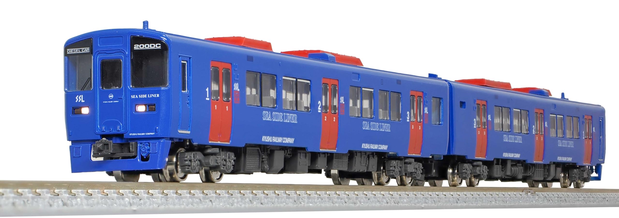 

Greenmax N Gauge JR Kyushu Kiha 200 Seaside Liner, Selectable Car Number, 2-Car Add-On Set, Non-Motorized, Model Train, 32042
