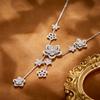 Five Small Floral Tassel Necklace Suitable for Women's Daily Versatile Accessories Gifts and Weddings