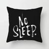 VIKAMA Minimalist Black White Cushion Cover Aesthetic Geometric Print Sofa Pillow Cover Living Room Car Soft Home Decor