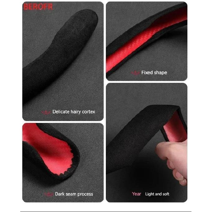 Car Suede Steering Wheel Cover Sweat-absorbin For Fiat 500 Steering Wheel Cover Auto Accessories