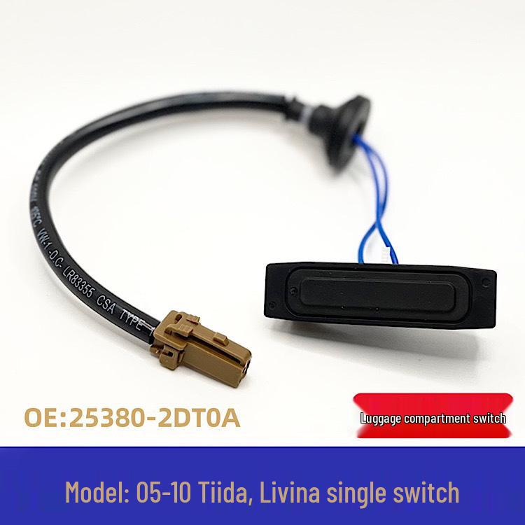 Tailgate Trunk Switch for Nissan Tiida/Livina 2005-2010 (Part: 25380-2DT0A)