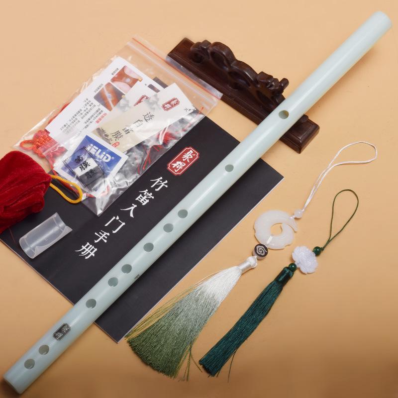 Professional Grade Drop-Resistant Imitation Jade Flute, Crack-Resistant, Adult & Student Performance, F Key