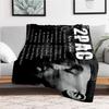 "2Pac: Die größten Hits Kollektion" Flanell-Kuscheldecke für Sofa, Bett, Reisen, Camping, Büro, Couch, Stuhl und Bett Geschenk für Chr