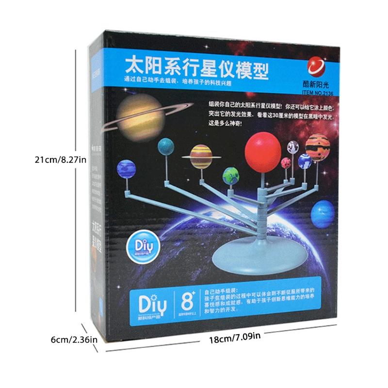 Children Solar Model Solar System Toy Educational Toys for 6-8 Year Old Kids Brain Training Improve Intelligence Toys