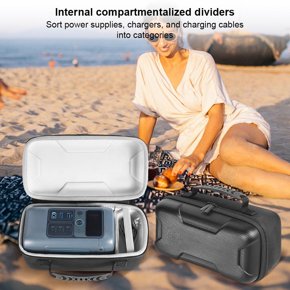 Travel Storage Holder EVA Protective Travel Case Carrying Bag for Anker SOLIX C200 DC Power Bank Station