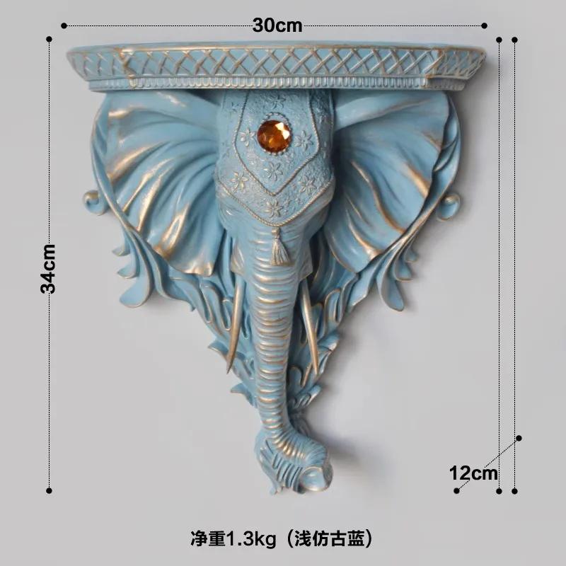 Heimdeko Europäisch Kreativer Elefantenkopf Wanddeko 3D Wanddeko Vase