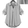New Arrival: Women's Mid-Sleeve Plus Size Loose-Fit Slimming Top - Versatile and Stylish for Summer