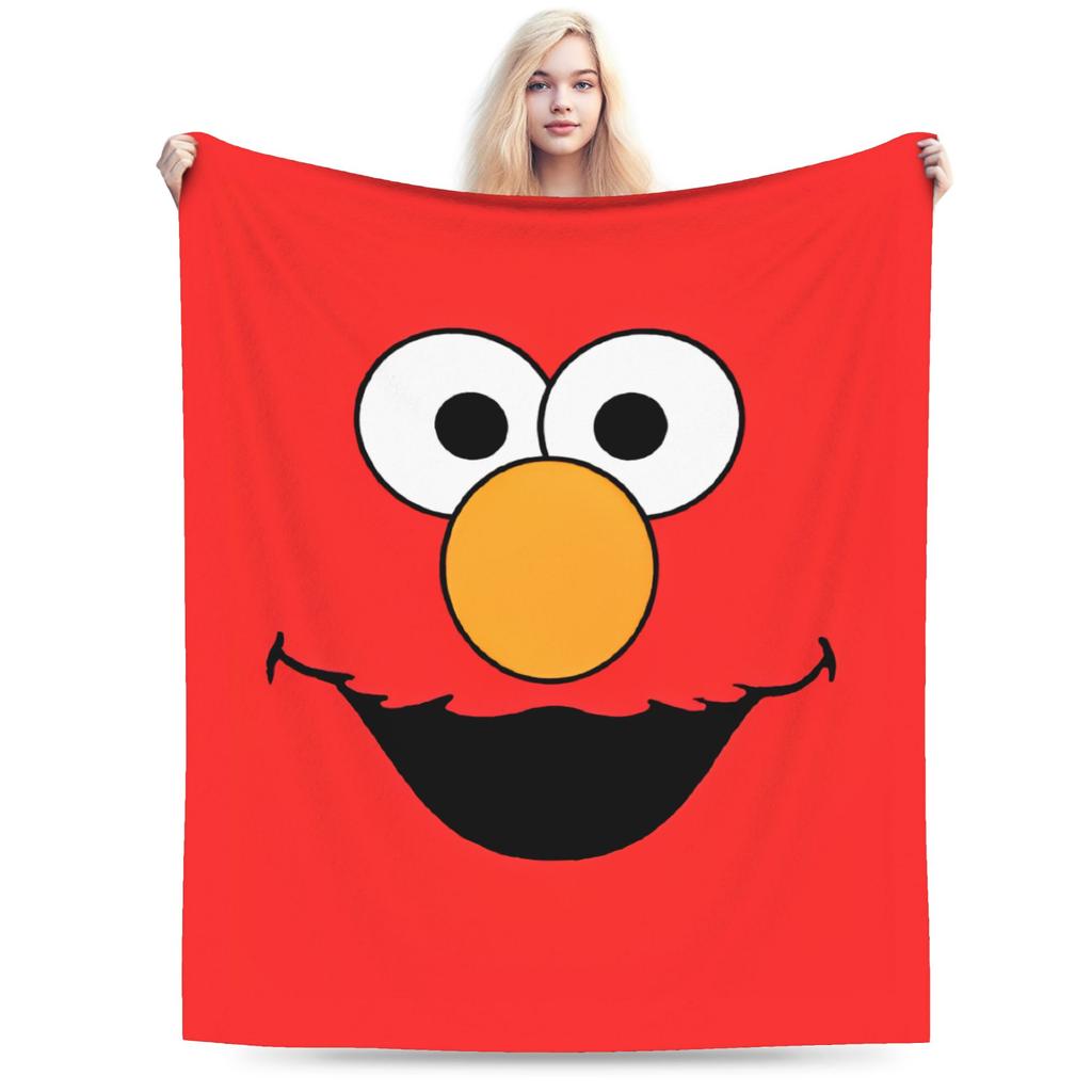 Cookie Monsters Cartoon  Blanket Fleece Decoration Sesame Street SesameStreet Soft Throw Blanket for Sofa Car Plush Thin Quilt