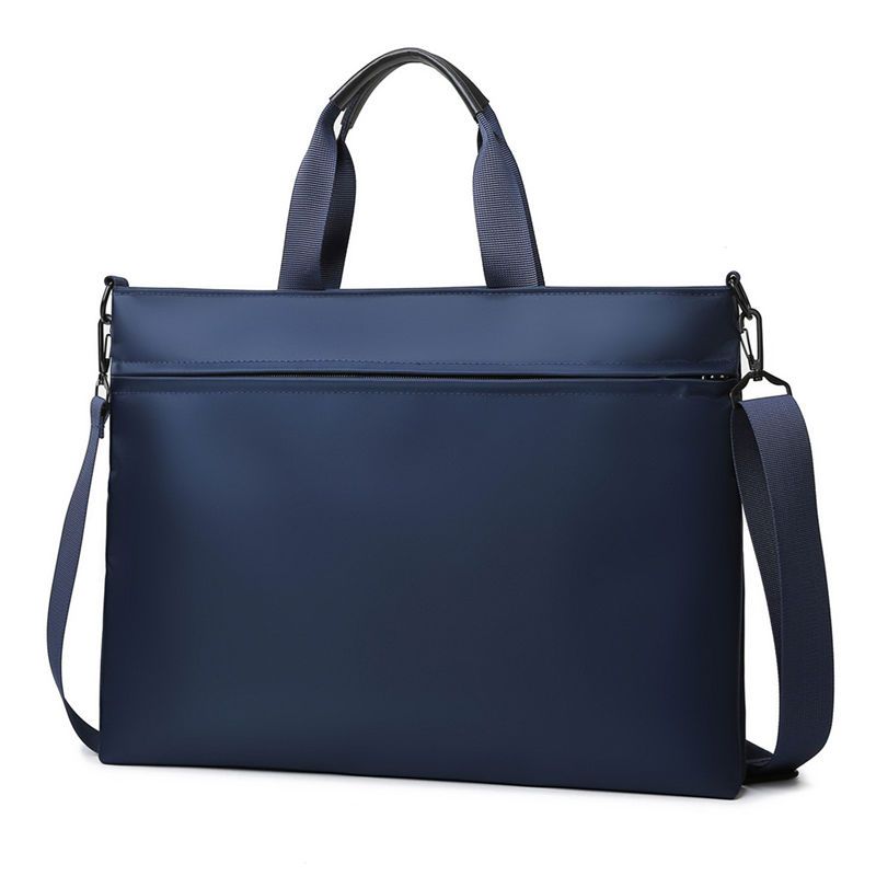 

Простая и стильная корейская версия деловой сумки для мужчин и женщин 14 дюймов 15,6 дюймов нейлоновая ударопрочная сумка для ноутбука сумка через плечо сумка для файлов синий
