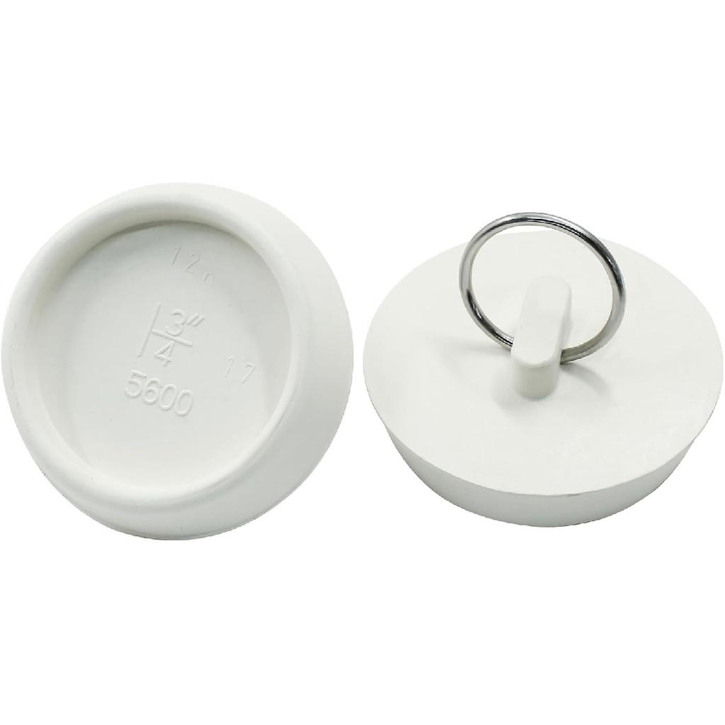 2Pcs Rubber Drain Stopper Fits 1-3/4 Inch to 1-7/8 Inch, Bathtub Drain Plug with Hanging Ring, Rubber Sink Stopper Drain Plug for Bathtub, Kitchen