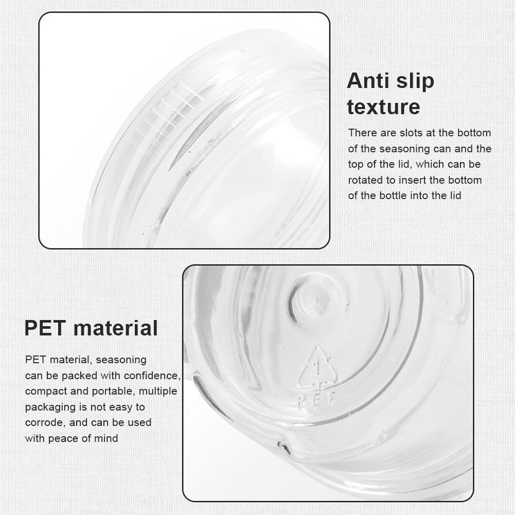 Camping Spice Kit with 5 Seasoning Bottles Portable Travel Spice Container Bag Seasoning Storage Bag for Picnic Cooking Barbecue