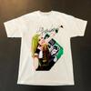 Men's and Women's T-shirts Avril Lavigne Signature  Short Sleeve Cotton White Men S To 5XL