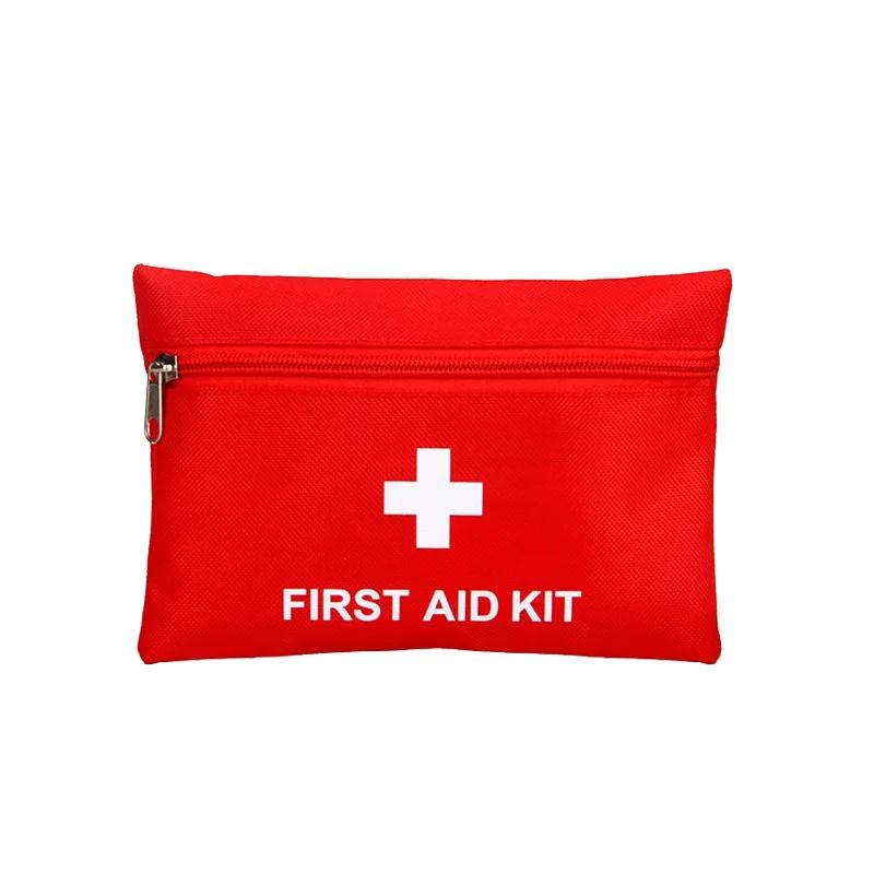1PC Waterproof First Aid Kit Bag Emergency Kits Case Only For Outdoor Camp Travel Fishing Emergency Medical Treatment 20x13cm красный