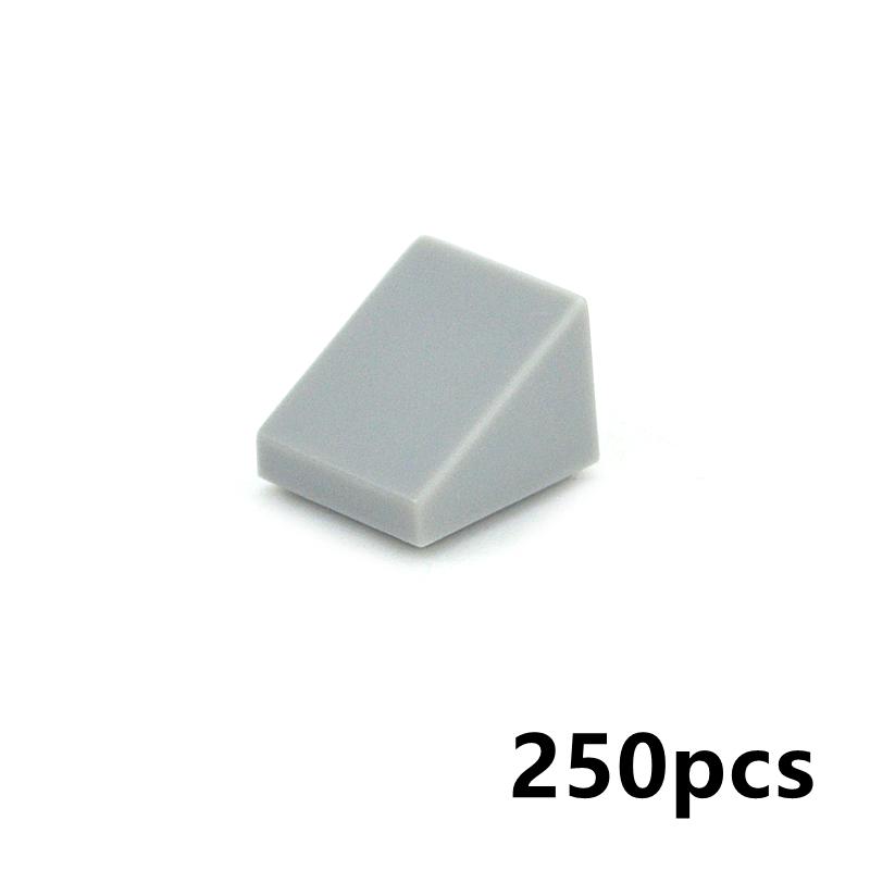 

250pcs DIY Construction Blocks Figure Smooth Bevel Bricks 1x1 Instructive Creative Dimension Playthings 54200 Works With Featuring All светло-серый