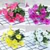 Fake Simulation Morning Glory Wedding Home Decor Rose Red Purple Yellow Branch Artificial Flowers For Wedding Garden Decoration