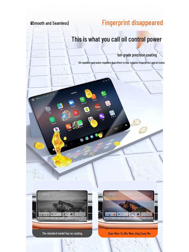 Tempered Glass Screen Protector for 2026 Geely Boyue Navigation Display