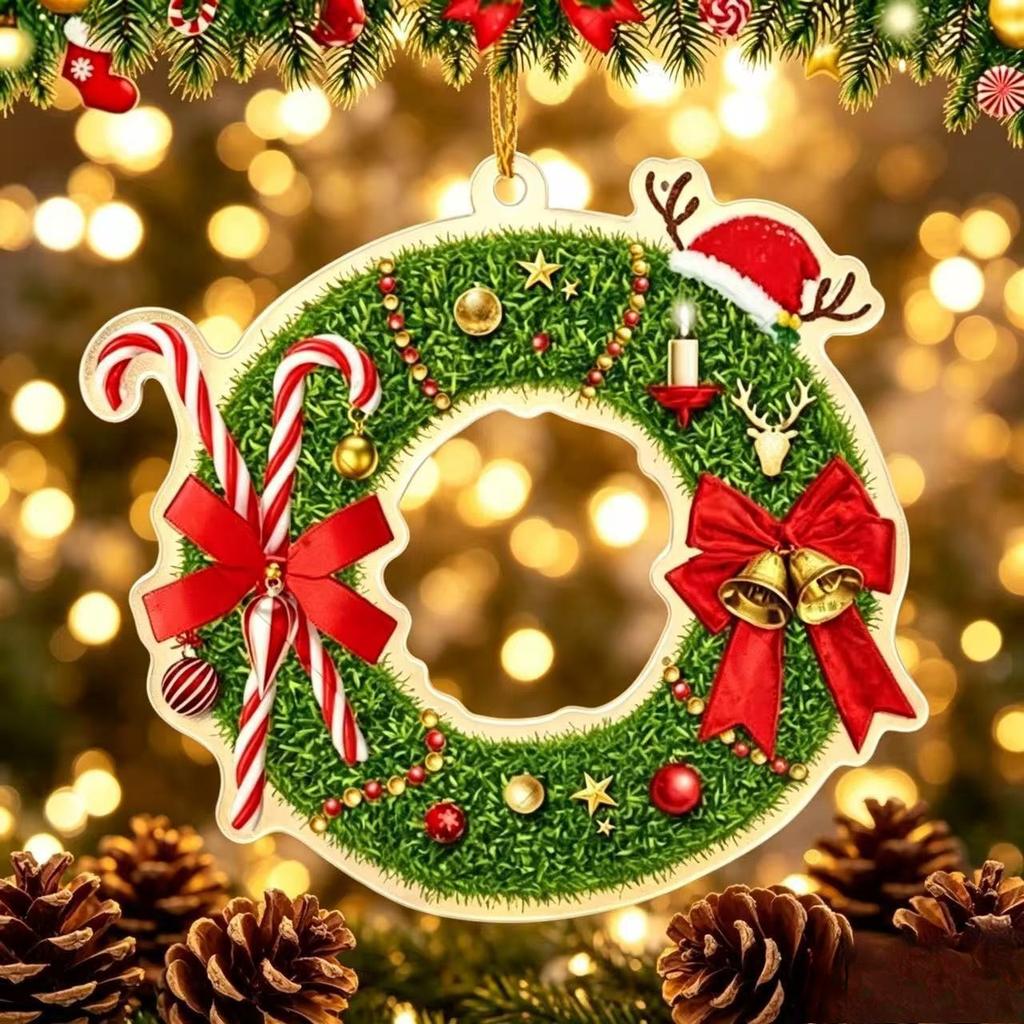 Acrylic 26-letter Christmas Tree Hanging Decorative Item with Flat Printing - Personalized Christmas Decoration