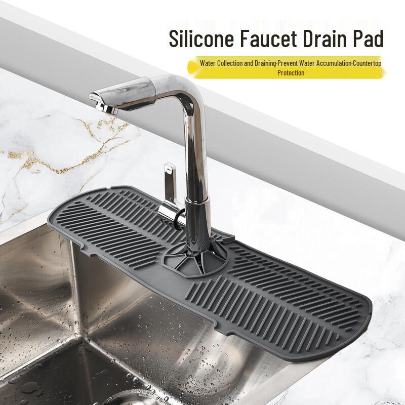 Силиконовый впитывающий коврик для слива кухонного смесителя