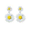 Ohrringe mit Gänseblümchen im koreanischen Stil - Winzig, feminin, S925 Silberstift, beliebte kleine frische Ohrringe