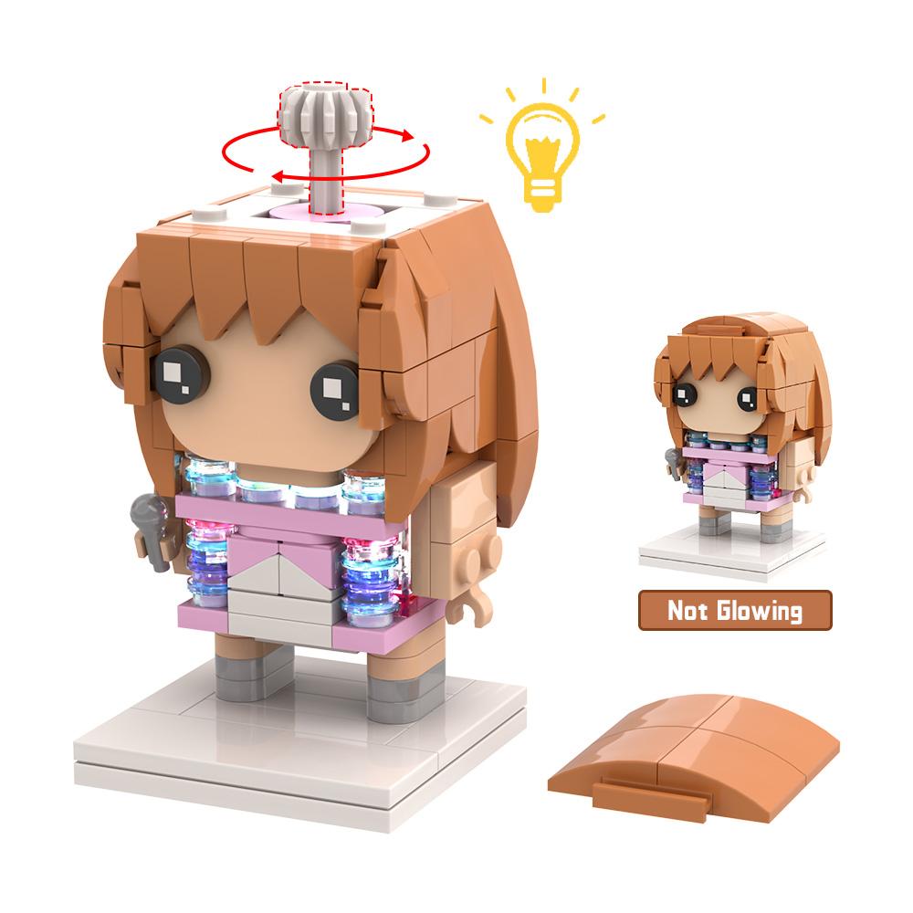 Non-Toxic Gobricks Moc Brickheadz Style The Eras Tour Stage Buliding Blocks Taylors Alison Swift Pattern Design Modular Toys Bricks Set