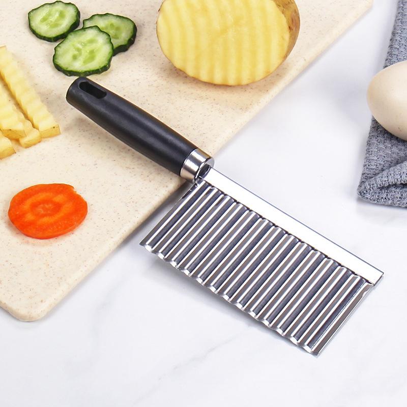 Multifunctional Wave Corrugated Onion Potato Slices Wrinkled French Fries Salad Cutting Knife