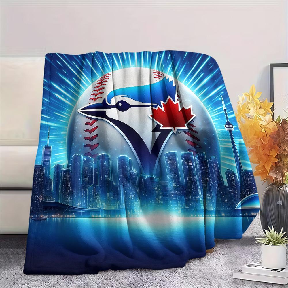 Toronto Blue Jays Flannel Blanket, High quality Comfortable for All Seasons, Home Decor, Warmth and Comfort