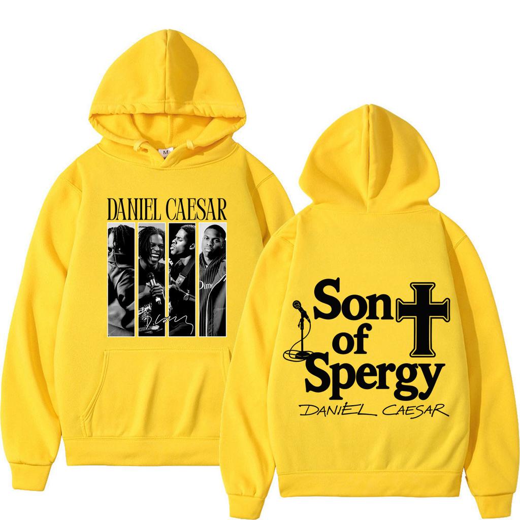 Daniel Caesar Son of Spergy Tour Graphic Hoodie Men's Women Gothic Punk Sweatshirt Winter Loose Casual Hip-hop Pullover