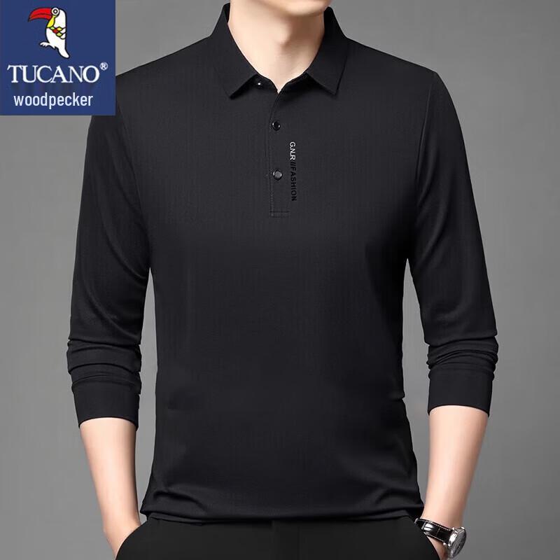 TUCANO Men's Casual Outdoor Long Sleeve Polo T-Shirt