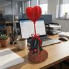 Romantic Cat Heart Balloon Decoration Suspended Black Cat Desktop Decoration  Office Desk