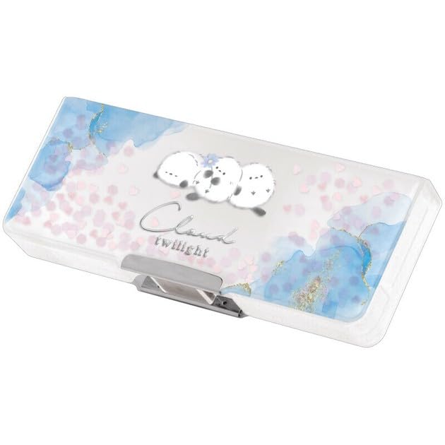 Airy Clear Double-Sided Pencil Case, Cloud Twilight