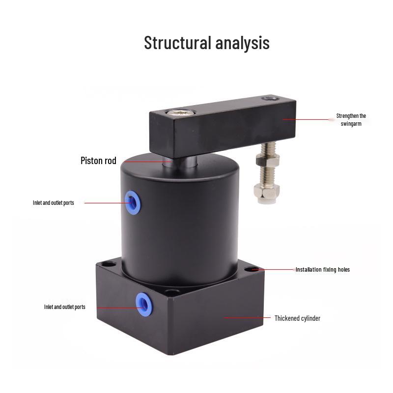 90° Pneumatic Rotary Angle Press Clamping Cylinder SRC25/32/40/50/60×90-R/L