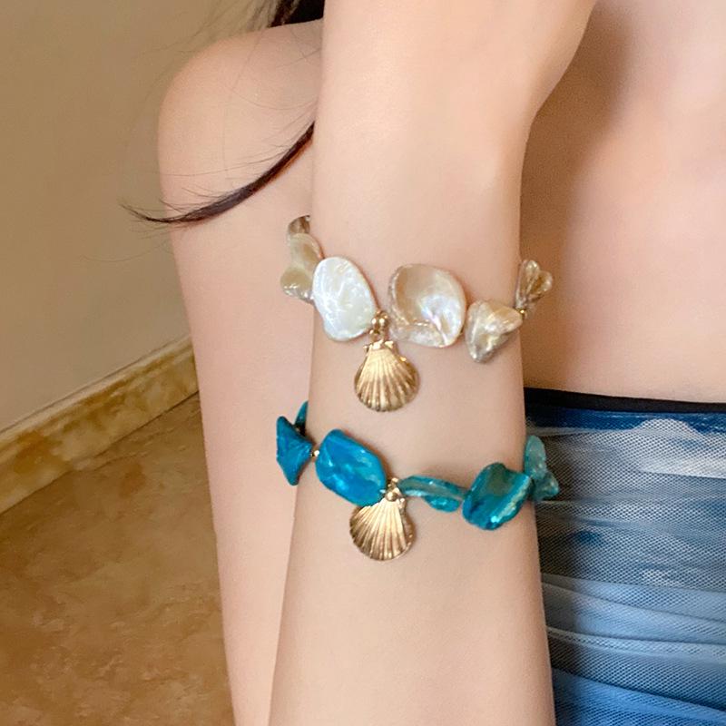 Seestern Muschel Halskette – Strandurlaub Stil Schlüsselbein Kette, Europäisches & Amerikanisches Mode Accessoire.