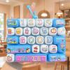 Fidget Keyboard Keychain Clicker Anti Stress Mini Portable 26 Grid Keycap Sensory Toy for Home Office Travel Party Favors