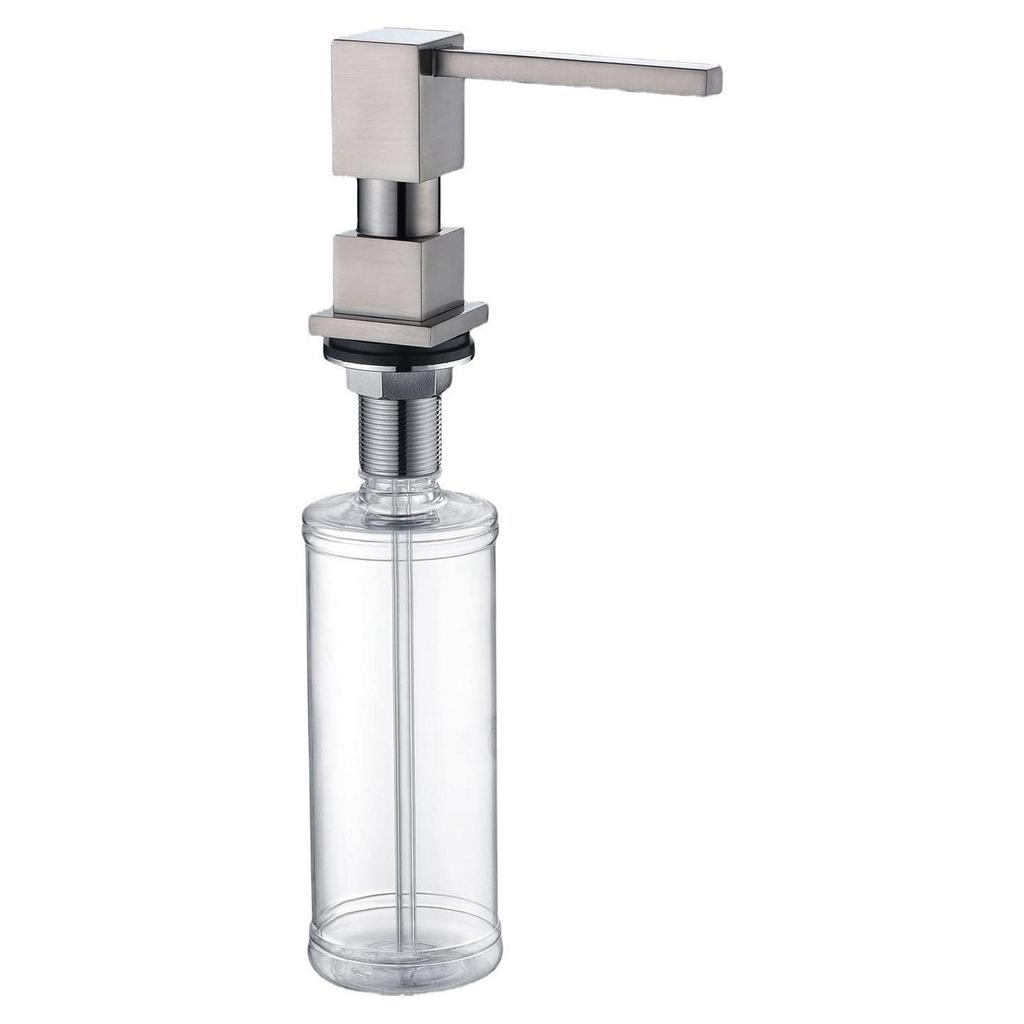 American Style Copper Square Soap Dispenser, 500ml Push-Button Design