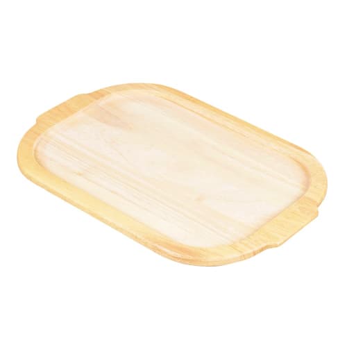 Pearl Metal Easy Cooking Square Grill Pan Wooden Plate, 25 X 17cm, HB-997