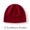 High Quality 100% Cashmere Knitted Hats Winter Adult Women Warm Outdoor Casual Solid Jacquard Beanie Female Fashion Hedging Caps