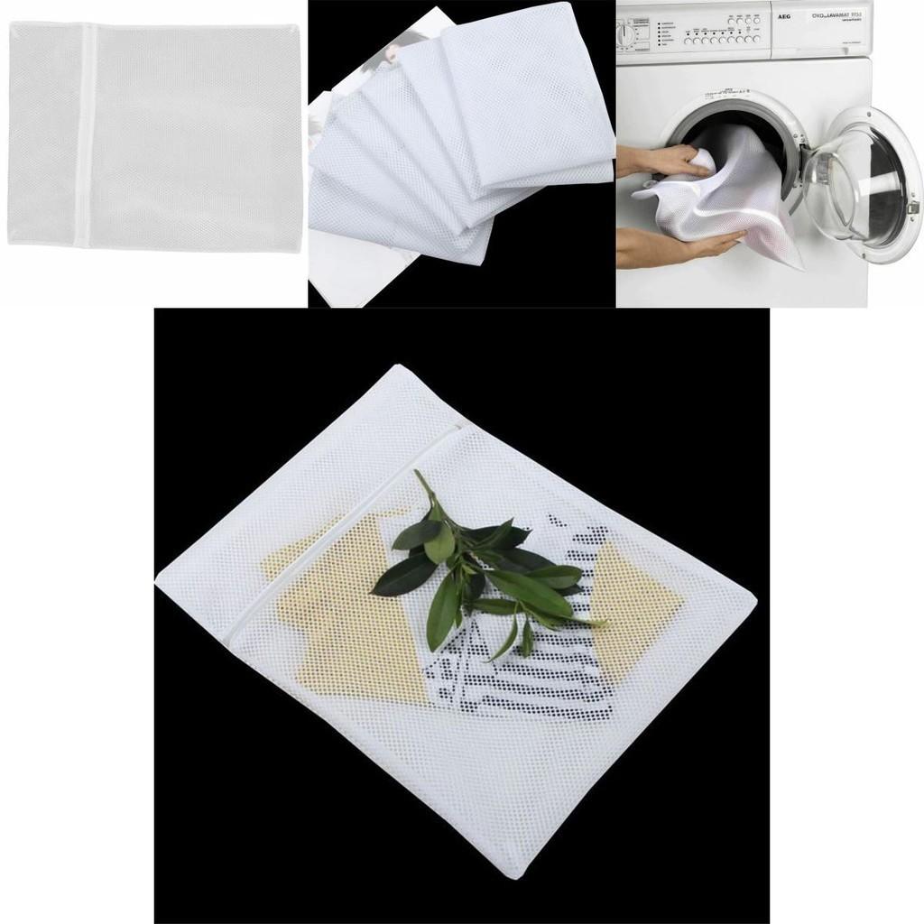 Extra Large Mesh Laundry Net Zipper Bag For Washing Delicates 50x60cm Size